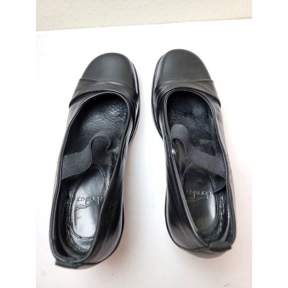 Dansko Women's Mary Janes Black Leather Upper Wedge Size 39 - Picture 4 of 12